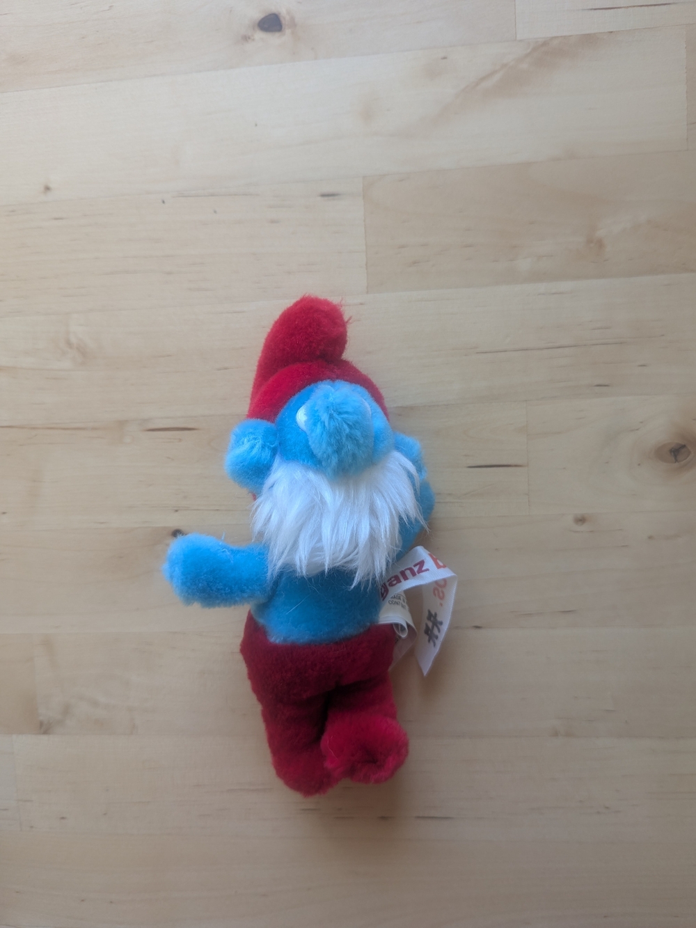Vintage Papa Smurf Plush 1981 Wallace & Bernie Smurfs Stuffed Toy Ganz Bros
